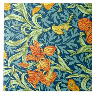 Carreau Iris, design populaire de William Morris,