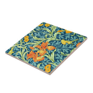 Carreau Iris, un motif de William Morris,