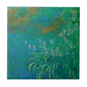 CARREAU "IRISES" MONET FINE ART TILE CÉRAMIQUE