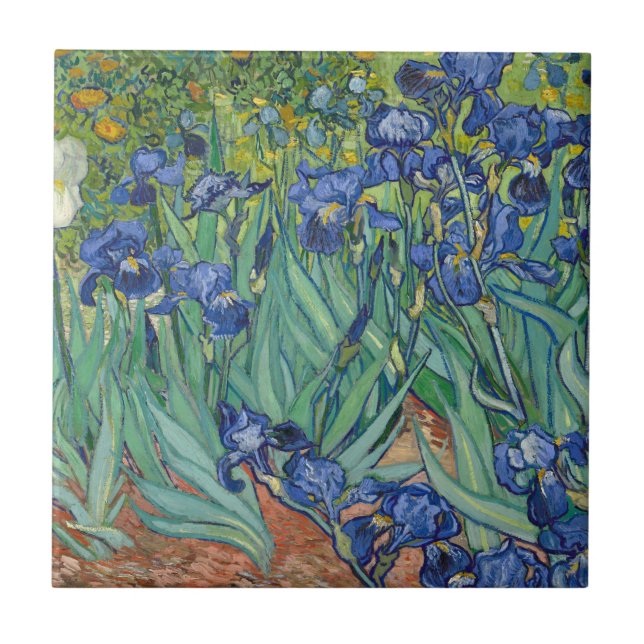 Carreau Irises par Van Gogh (Devant)