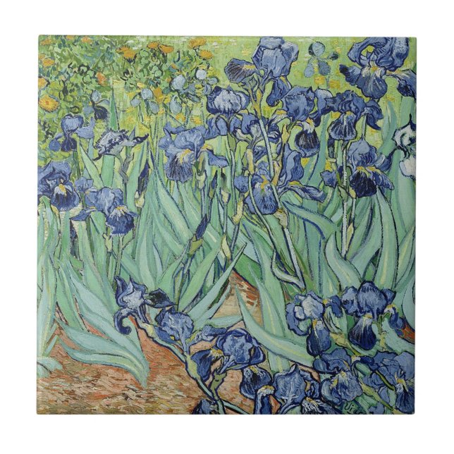 Carreau Irises par Van Gogh (Devant)