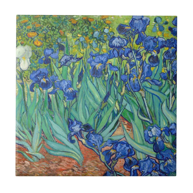 Carreau Irises par Van Gogh (Devant)