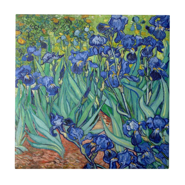 Carreau Irises Vincent van Gogh Painting Tile (Devant)