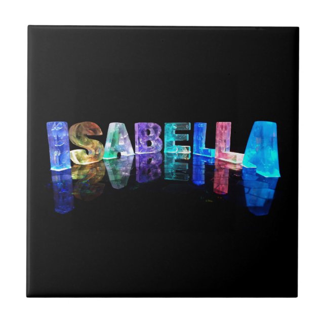 Carreau Isabella nommée dans 3D s'allume (la photographie) (Devant)