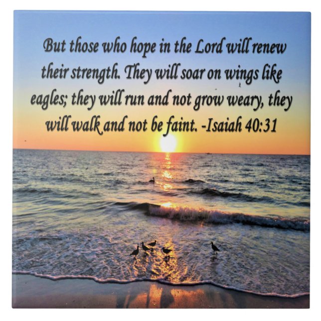 CARREAU ISAIAH INSPIRATIONNEL 40:31 (Devant)