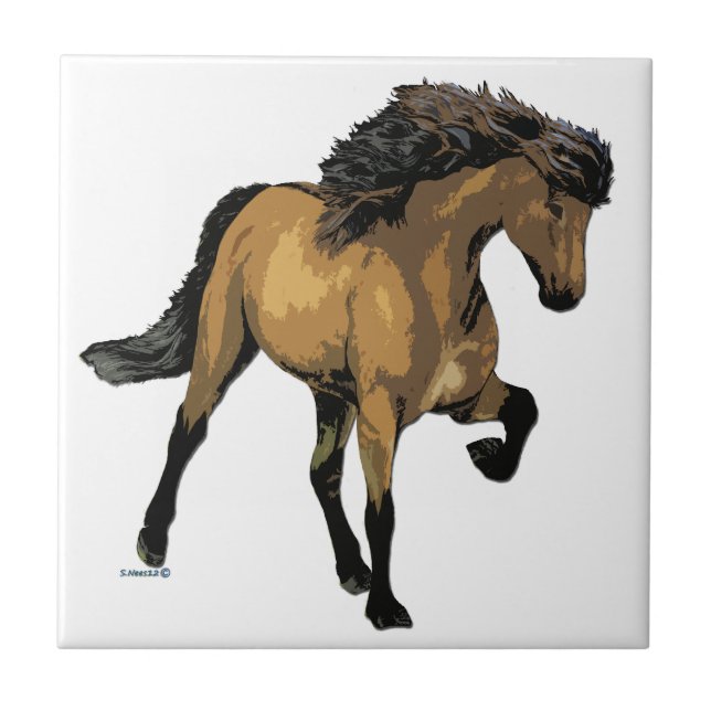 Carreau Islandais Horse Nouvelle Vogue Buckskin (Devant)