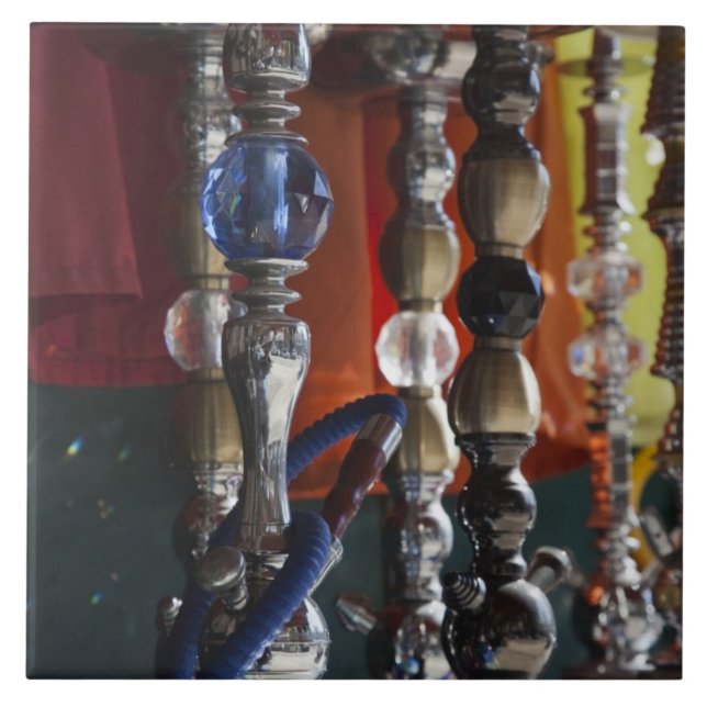 Carreau Israël, Tel Aviv, Jaffa, tuyaux d'eau de sheesha (Devant)