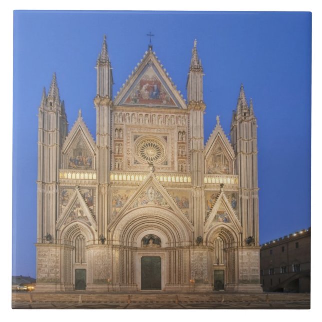 Carreau Italie, Ombrie, Orvieto, Cathédrale d'Orvieto (Devant)