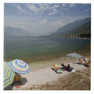 Carreau Italie, province de Vérone, Brenzone. Lac de Garde