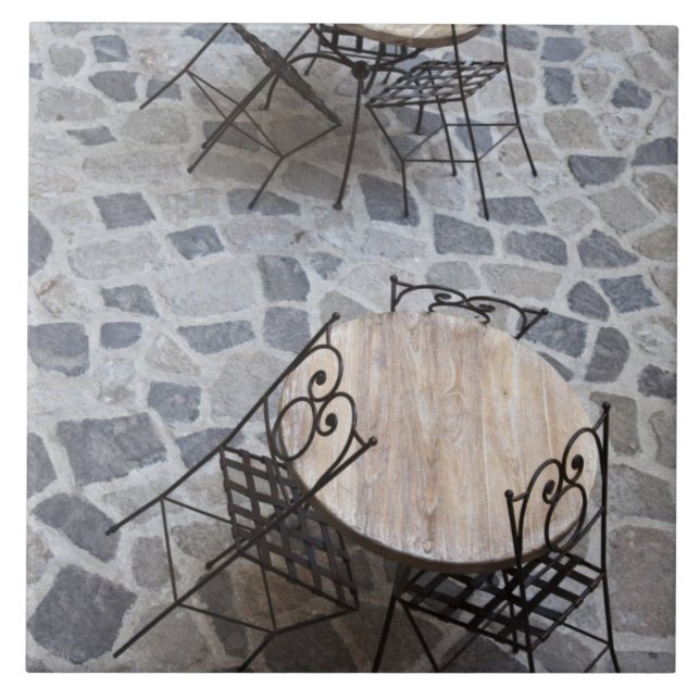 Carreau Italie, Sardaigne, Castelsardo. Tables de café. (Devant)