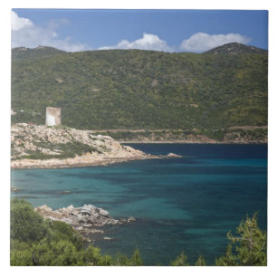 Carreau Italie, Sardaigne, Teulada. Tour espagnole.
