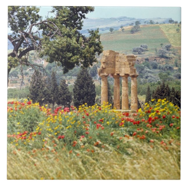 Carreau Italie, Sicile, Agrigente. Les ruines des (Devant)