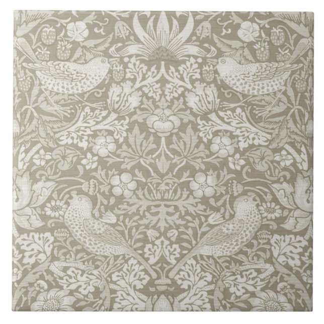 Carreau Ivory, Thief fraise, William Morris (Devant)