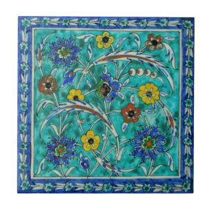 Carreau Iznik Perse coloré Turc Peint À La Main Repro