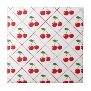 Carreau Jacquard Retro Cherry