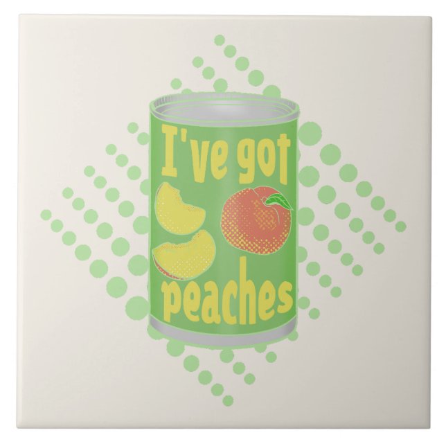 Carreau J'ai des pêches Tin de fruit (Devant)