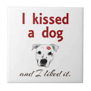 Carreau J'ai embrassé un chien