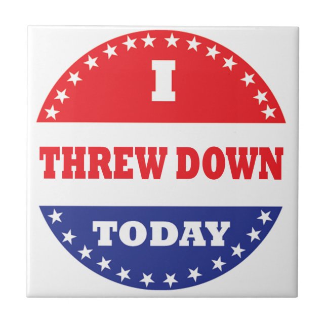 Carreau J'Ai Jeté Aujourd'Hui (Devant)