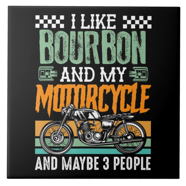 Carreau J'Aime Bourbon Et Mon Cadeau De Moto (Devant)