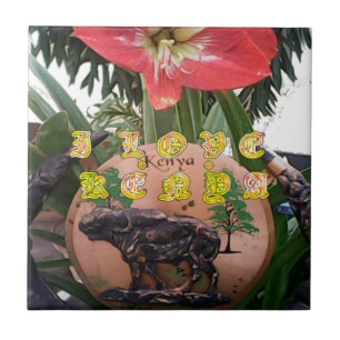 Carreau J'aime des cadeaux du Kenya Hakuna Matata