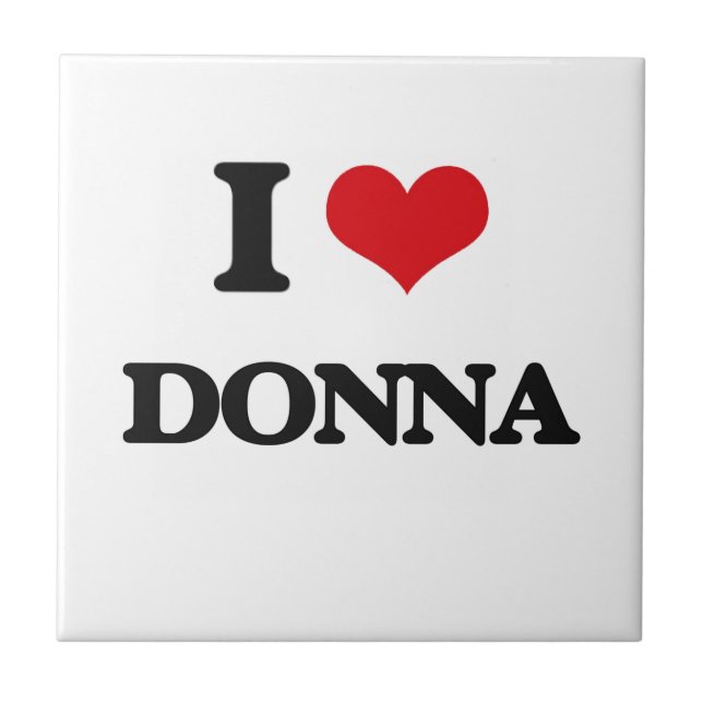 Carreau J'aime Donna (Devant)