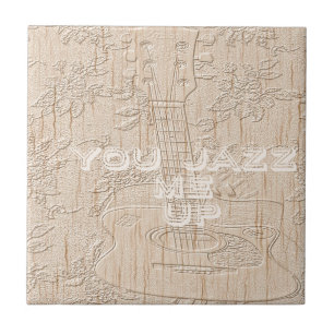 Carreau J'aime le bois brun Hakuna Matata