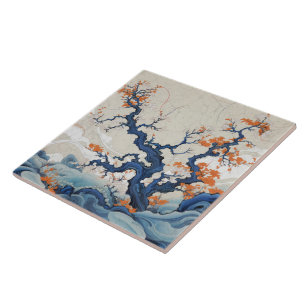 Carreau Japon traditionnel Kutani Art ornemental 18