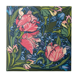 Carreau Jardin Art Nouveau Tulip Coloré