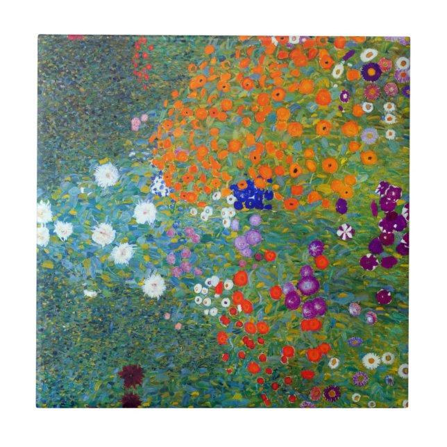 Carreau Jardin aux fleurs Gustav Klimt (Devant)