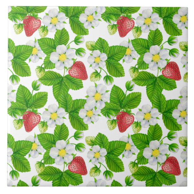 Carreau Jardin aux fraises (Devant)