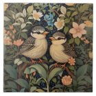 Jardin botanique de deux mignons bébés oiseaux