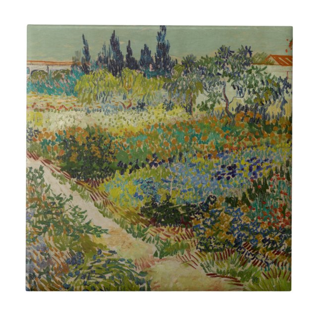 Carreau Jardin chez Arles par Vincent van Gogh (Devant)