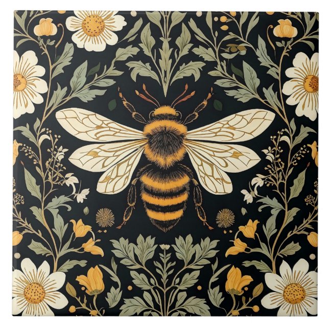 Carreau Jardin d'abeilles vintage (Devant)