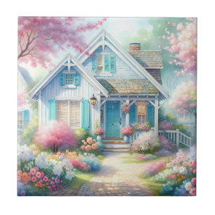Carreau Jardin de cottage bleu de Blossom Lane