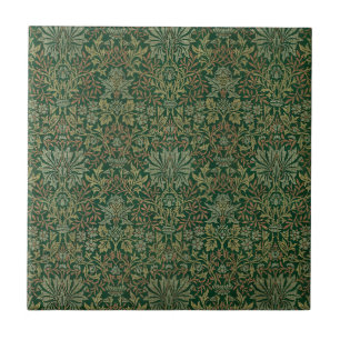 Carreau Jardin de fleurs de William Morris - Verts