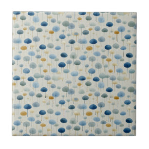 Carreau Jardin de pluie serein Motif floral (2)