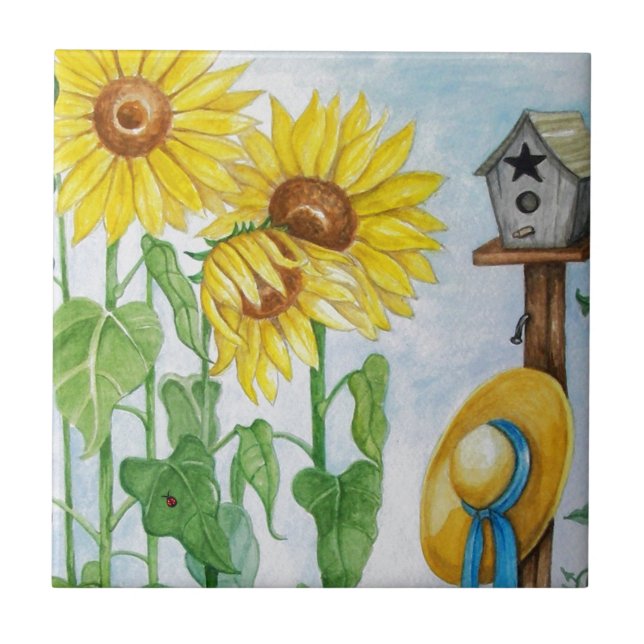 Carreau Jardin de tournesol (Devant)