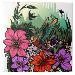 Carreau Jardin des colibris