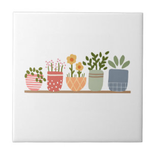 Carreau Jardin Fleuris en Pot Amoureux de Jardin