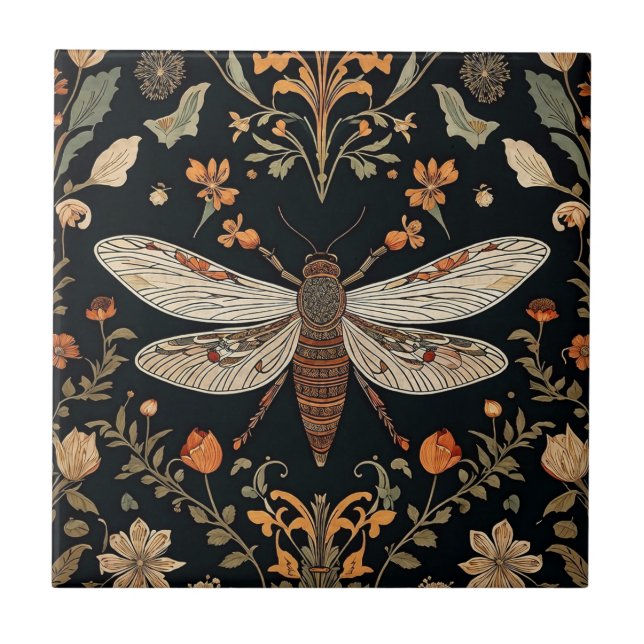 Carreau Jardin vintage de lucioles (Devant)