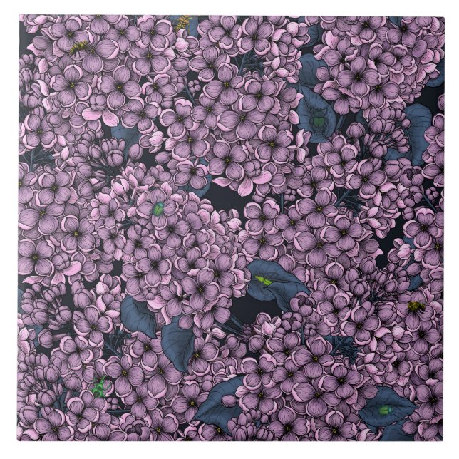 Carreau Jardin Violet Lilac (Devant)