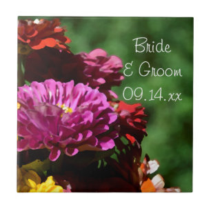 Carreau Jardin Zinnia Flowers Mariage