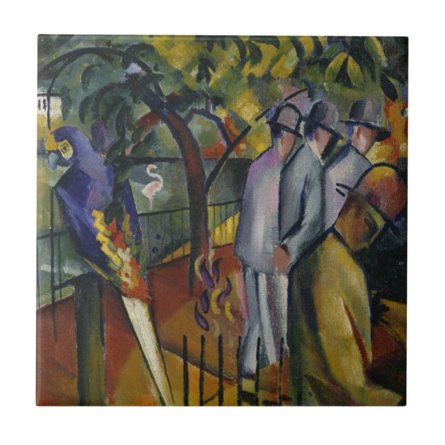 Carreau Jardin zoologique I d'August Macke | (Devant)