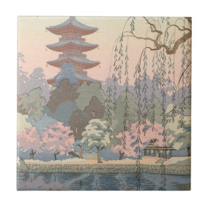 Carreau Jardins japonais, Pagode, Voie navigable
