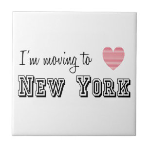 Carreau Je déménage à New York