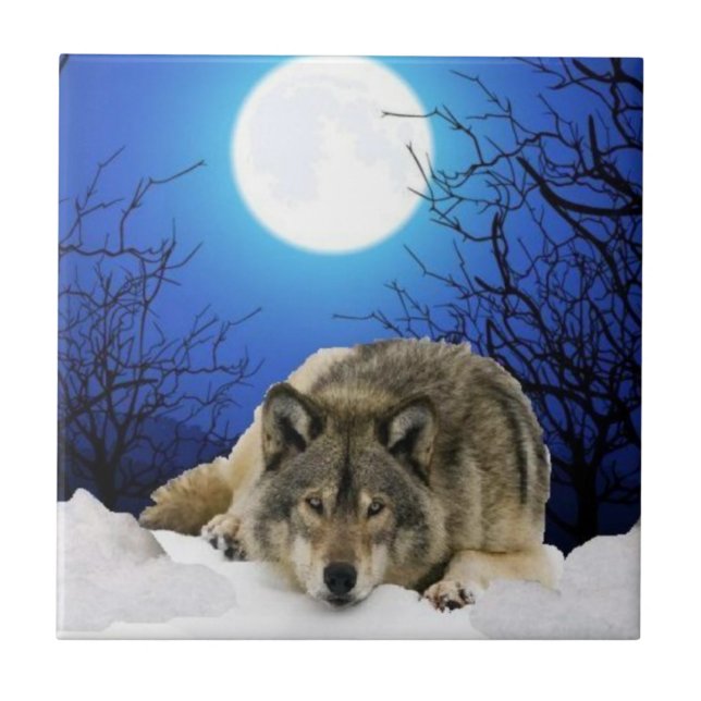 Carreau Je suis bleu pour vous tuile (Devant)