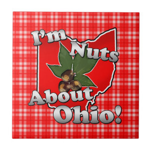 Carreau Je suis Nuts au sujet de l'Ohio, écrou drôle de