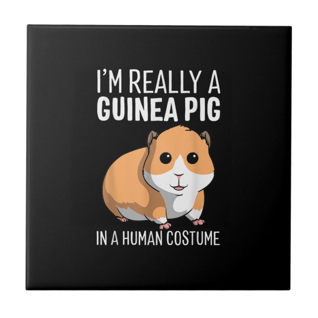 Carreau Je Suis Vraiment Un Cochon De Guinée En Costume Hu (Devant)