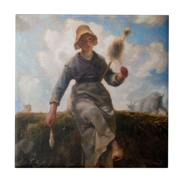 Carreau Jean-Francois Millet - La fillette (Devant)