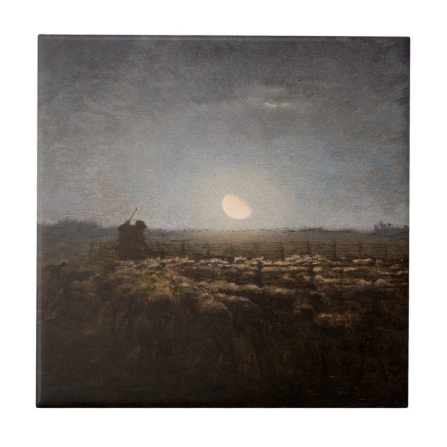 Carreau Jean-Francois Millet - Plié, Lune 1872 (Devant)